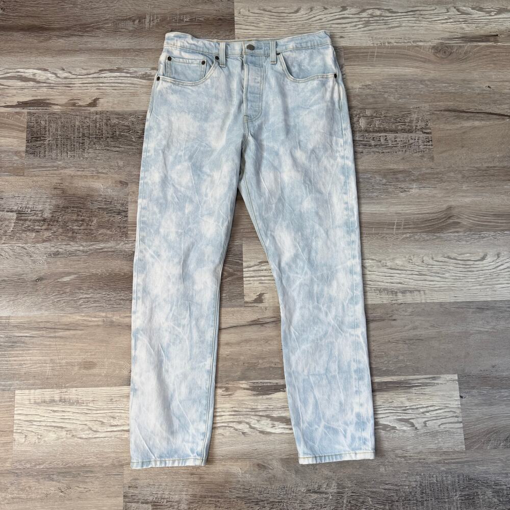 Levi’s 501 Skinny Light Wash Acid Wash Jeans 90s Grunge W30 L28